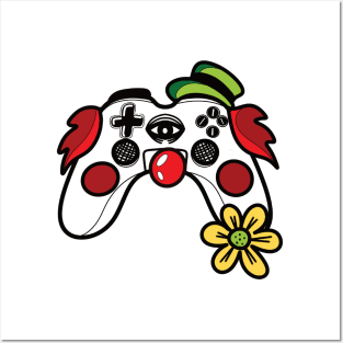 Halloween clown Mr. Controller for geek Posters and Art